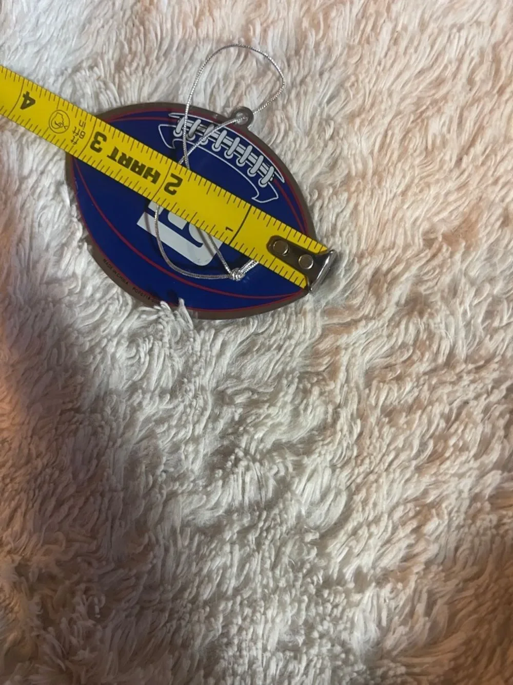 New York Giants Hanging Ornaments - Blue & Red
